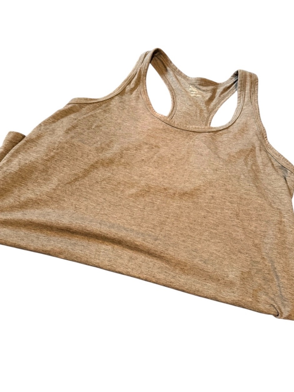 Gray Racerback Tank Top - Neutral Heather